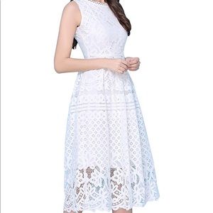 White lace dress